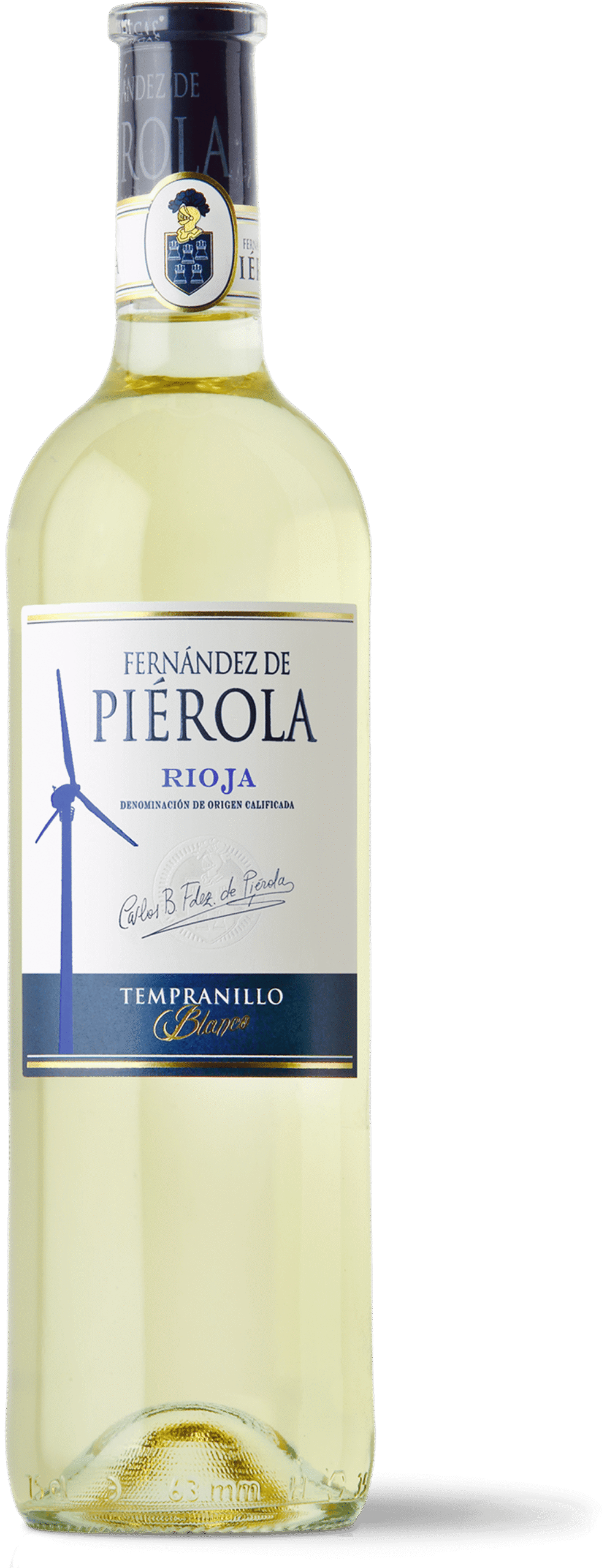 Imagen botella producto FERNÁNDEZ DE PIÉROLA TEMPRANILLO BLANCO